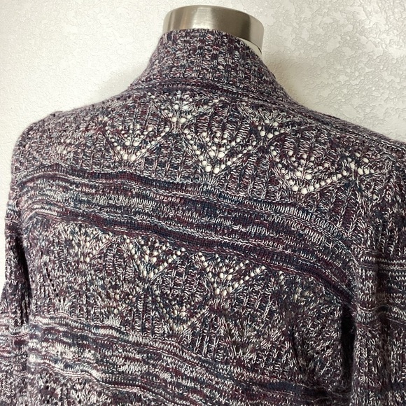 AMERICAN EAGLE OUTFITTERS SIZE XS MULTICOLOR CARDIGAN SWEATER WATERFALL OPEN TOP - Picture 9 of 11
